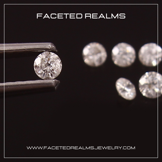 Natural Round Brilliant Diamonds in 2mm Size for Jewelry Making