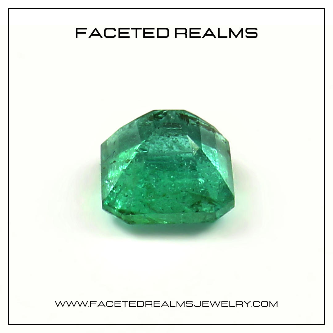 1.10 Carats Asscher Cut Zambian Emerald Natural Gemstone