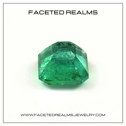 1.10 Carats Asscher Cut Zambian Emerald Natural Gemstone