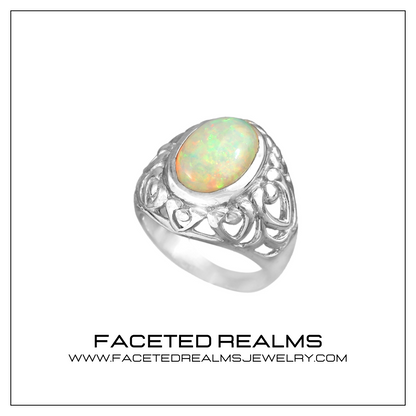 13X9 mm Natural Ethiopian Opal Ring for Women 925 Silver Jewelry, Ring for Woman, Ring For everyone, Opal Ring, Natural Gemstones, Jewelry Ring, jewelry ornaments, jewelry making, Jewelry, Handmade jewelry, Gift Ideas, Gift For her, Gemstones, Gem,