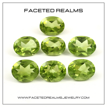 Faceted Natural Peridot Gemstone Wholesale Lot