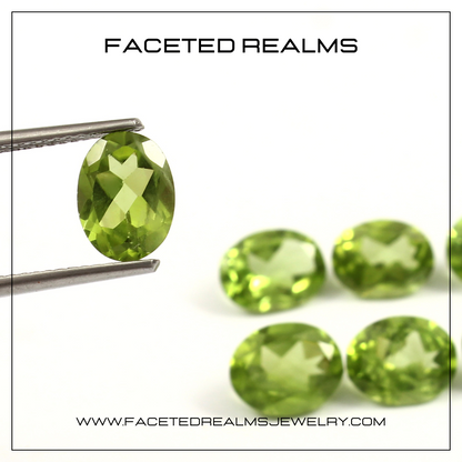 Faceted Natural Peridot Gemstone Wholesale Lot