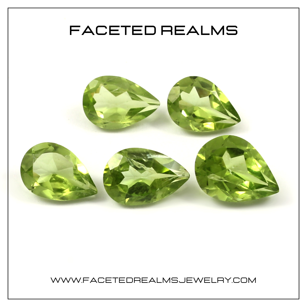 Faceted Natural Peridot Gemstone Wholesale Lot