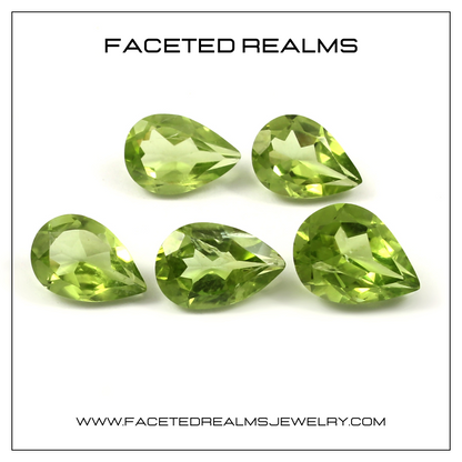 Faceted Natural Peridot Gemstone Wholesale Lot