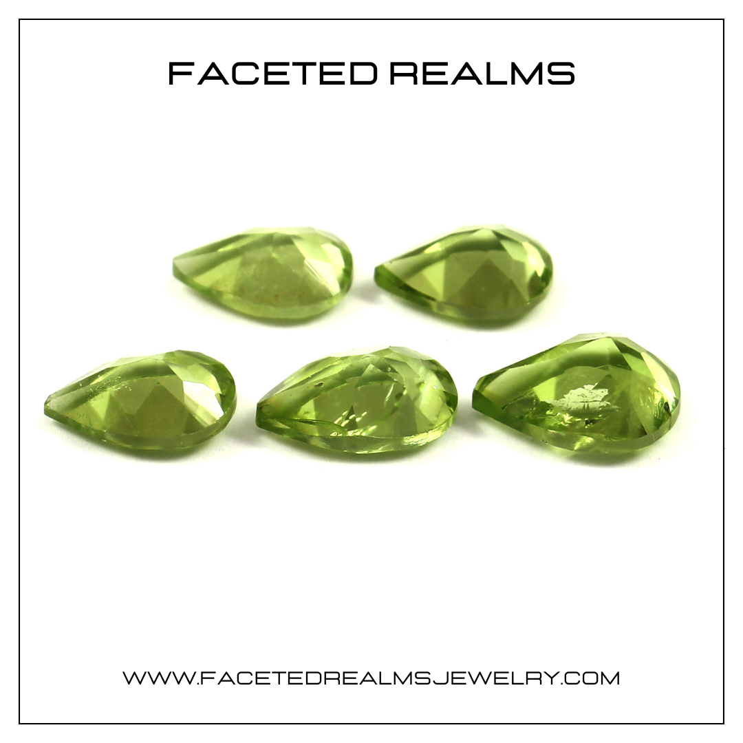 Faceted Natural Peridot Gemstone Wholesale Lot