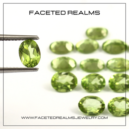 Faceted Natural Peridot Gemstone Wholesale Lot