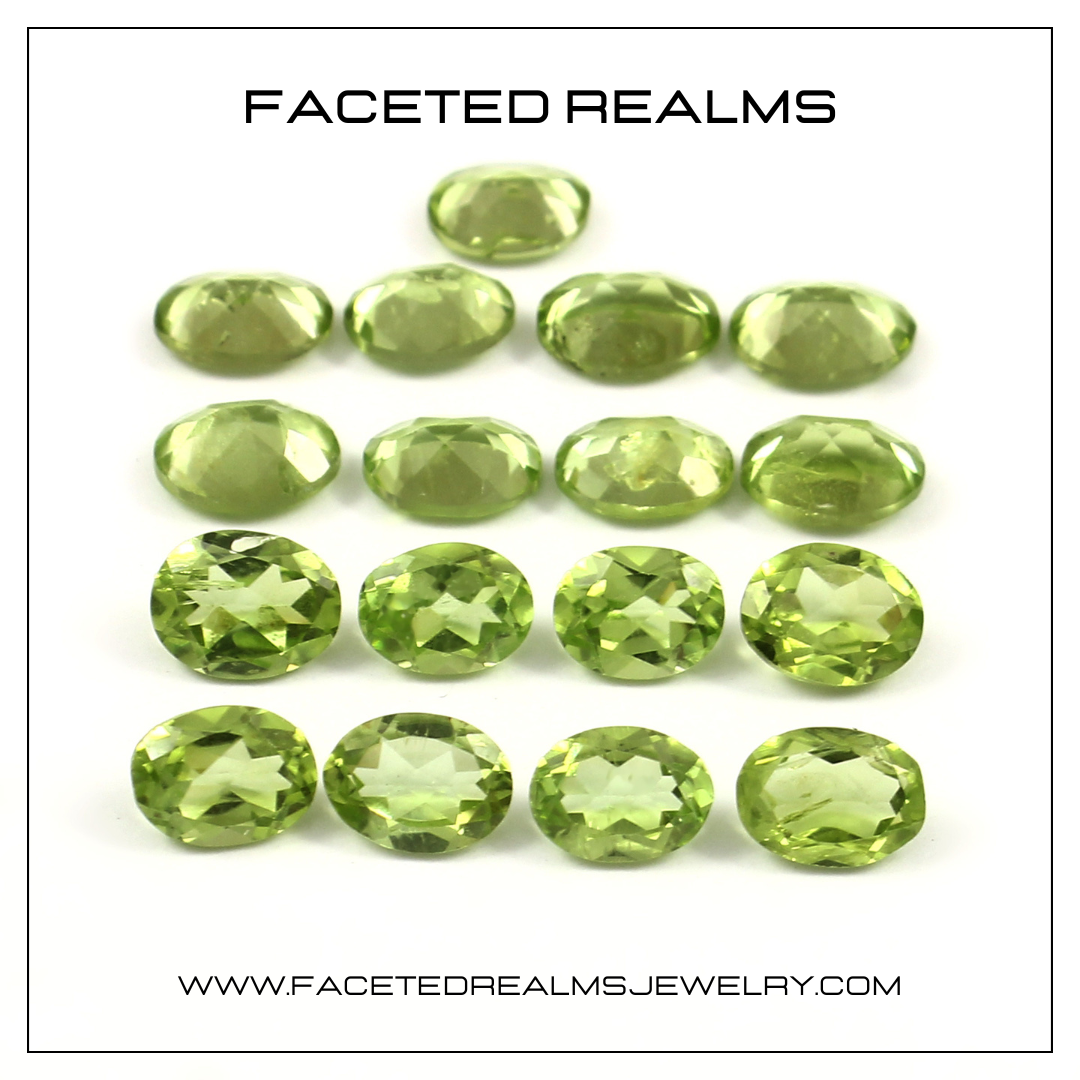 Faceted Natural Peridot Gemstone Wholesale Lot