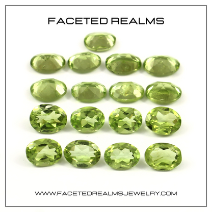 Faceted Natural Peridot Gemstone Wholesale Lot