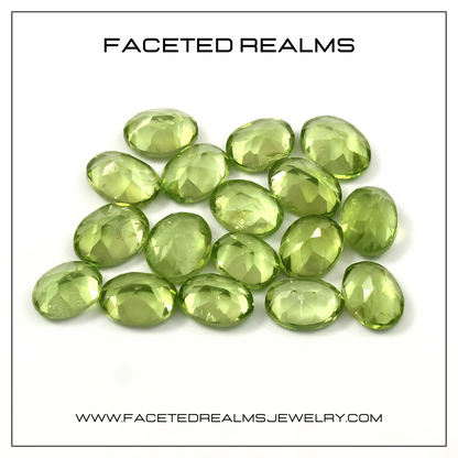 Faceted Natural Peridot Gemstone Wholesale Lot