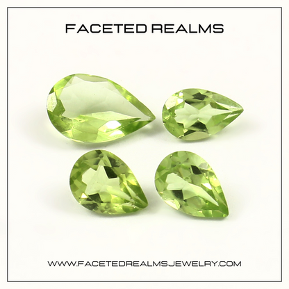 Faceted Natural Peridot Gemstone Wholesale Lot