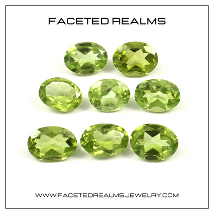 Faceted Natural Peridot Gemstone Wholesale Lot