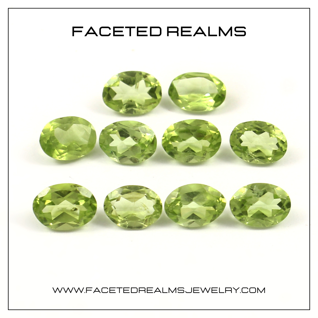 Faceted Natural Peridot Gemstone Wholesale Lot