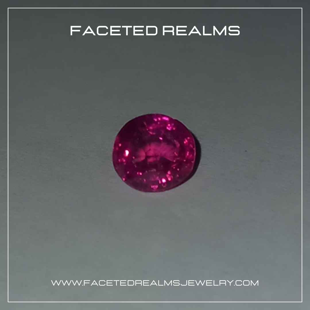 1 Carat Vivid Neon Pink Ruby Natural Gemstone Unheated