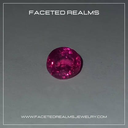 1 Carat Vivid Neon Pink Ruby Natural Gemstone Unheated