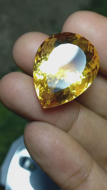 Faceted Natural Citrine Quartz Wholesale Lot