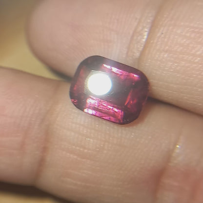 4.30 Carats Cushion Afghan Rubellite Tourmaline Natural Gemstone