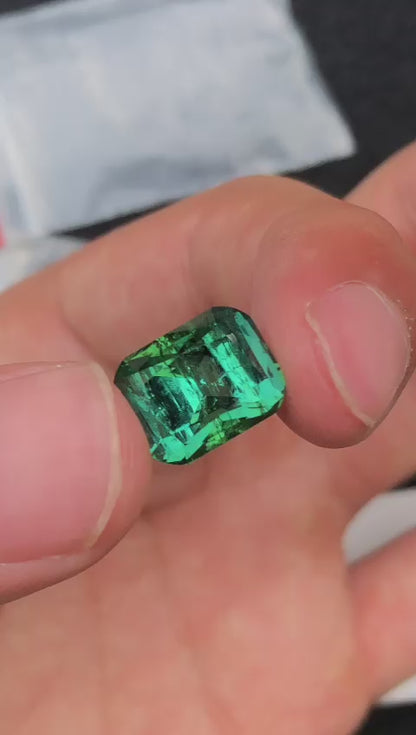 8.6 Carats Bicolor Dichroic Lagoon Blue-Green Tourmaline Gemstone